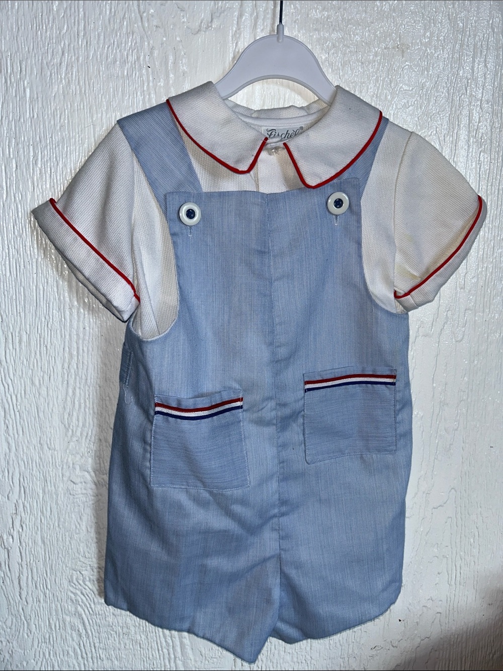 Classic Boys Light Blue Romper with White Shirt
